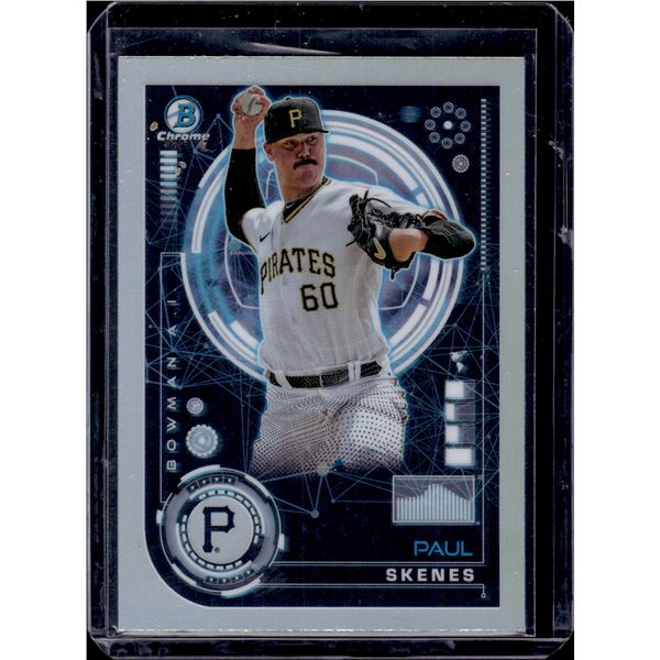Paul Skenes AI Refractor 2024 Bowman Chrome #BAI-15