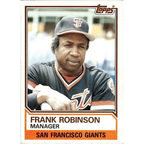 Frank Robinson Manager Card 1983 Topps #576