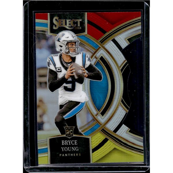 Bryce Young Red/Yellow Prizm Die Cut RC 2023 Select #167