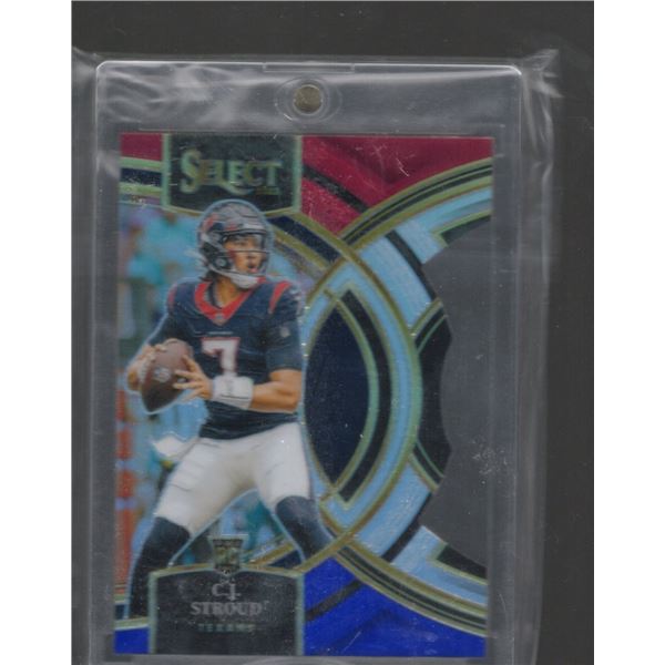 Cj Stroud Red/Blue Prizm Die Cut RC 2023 Select #183
