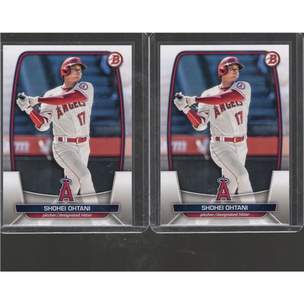 Lot of 2 Shohei Ohtani 2023 Bowman #51