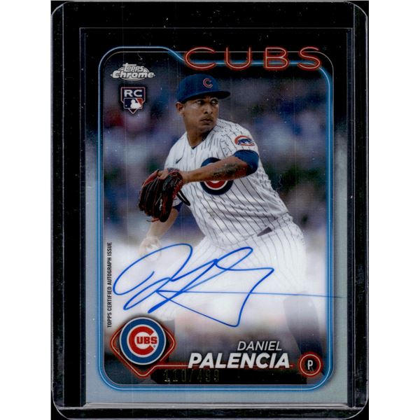 Daniel Palencia Refractor Rookie Auto /499 2024 Topps Chrome #RA-DP