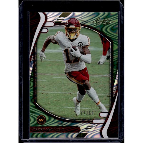 Terry McLaurin Green Waves /50 2021 Absolute #20