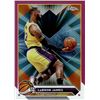 Image 1 : Lebron James Pink Refractor 2023-24 Topps Chrome #23