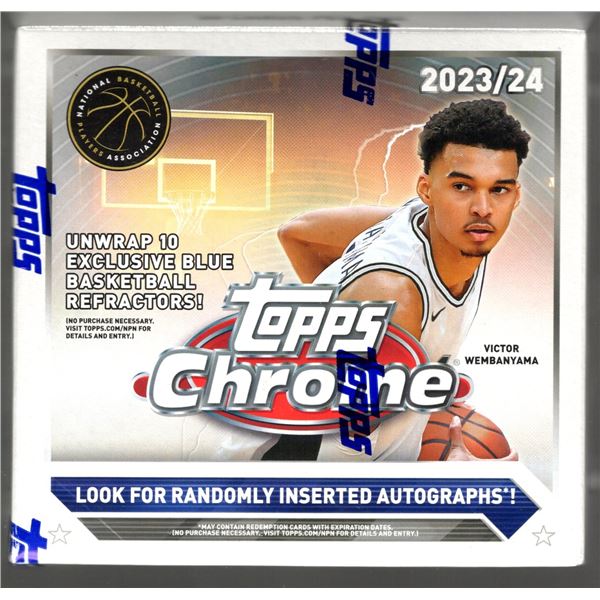 2023-24 Topps Chrome NBA Basketball Mega Box