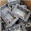 Image 2 : BOX OF INSULATED AND NON INSULATED 3 GANG OUTLET HOLDERS