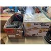 Image 1 : HAMILTON BEACH FOOD DEHYDRATER WITH BOX OF ASSORTED ITEMS