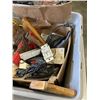Image 3 : TOTE OF TOOLS AND SHOP SUPPLIES