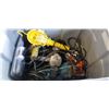 Image 2 : TOTE OF ASSORTED POWER TOOLS
