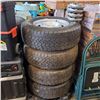 Image 1 : SET OF FOUR LT245/75 R17 BF GOODRICH TIRES ON 6 BOLT RIMS OFF 2016 FORD F150 WITH LUGNUTS AND CAPS
