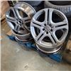 Image 1 : SET OF FOUR 18" RIMS 5 BOLT CAME OFF 2003 ACURA RSX TYPE S COMES WITH TPMS SENSORS