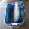 Image 2 : LOT OF 5 STORAGE TOTES AND LIDS