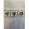 Image 1 : 3 CANADIAN TOONIES 2 - 2007 NORTHERN LIGHTS COLOURED AND NON COLOURED PLUS 2022 BLACK TOONIE IN MEMO