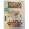 Image 1 : 3 CANADIAN $2 BILLS 1954 PLUS 2 1986 LAST YEAR OF THE $2 BILL