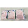 Image 2 : 60 NEW ASSORTED COLOR ZIPPERED POUCH BAGS, 3 PACKS OF 20