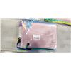 Image 2 : 60 NEW ASSORTED COLOR ZIPPERED POUCH BAGS, 3 PACKS OF 20