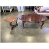 Image 1 : OVAL COFFEE TABLE AND SMALL SIDE TABLE