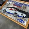 Image 2 : VINTAGE CHEVY CAMERO FRAMED MIRROR CLOCK