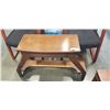 Image 2 : TWO MATCHING OFFICE CHAIRS AND BENCH WITH STORAGE