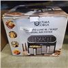 Image 1 : AS NEW ULTIMA COSA DUAL ZONE FRYER OVEN TESTED WORKING