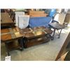 Image 1 : MODERN 3 PC COFFEE TABLE SET WITH STONE INSERT, COFFE TABLE ROLLS