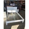 Image 2 : WHITE IKEA NORDLI DOUBLE SIZE BED FRAME WITH 2 DRAWER NIGHTSTAND