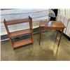 Image 1 : TWO SMALL VINTAGE WOODEN SHELVES