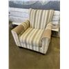 Image 1 : STRIPED ACCENT ARMCHAIR