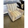 Image 2 : STRIPED ACCENT ARMCHAIR
