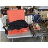 Image 1 : SUITCASE WITH HALLOWEEN PROPS AND COSTUMES