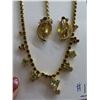 Image 5 : Vandell and yellow tone rhinestone necklaces/earrings