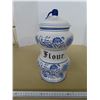 Image 1 : Blue onion flour container