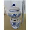 Image 2 : Blue onion flour container