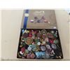 Image 1 : Chocolate box of  vintage buttons