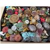 Image 2 : Chocolate box of  vintage buttons