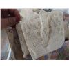 Image 4 : Floral box of vintage machine lace and trim