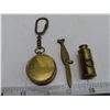 Image 2 : Brass key chain novelties, jackknife, periscope, compass