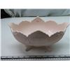 Image 1 : Jeanette milk glass fruit bowl-pink Lombardi pattern
