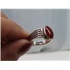 Image 3 : Silver ring carnelain stone size 7.5