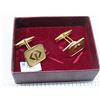Image 1 : Gold tone CIBC cufflinks