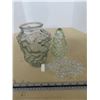 Image 1 : Grape figural bottles (2) mold blown grape vase, rough pontil