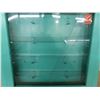 Image 2 : Blue display case with plastic shelves 24"x24"