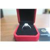Image 1 : 1.40 CT GRA CERTIFIED. Size 8 - OVAL CUT MOISSANITE VVS D COLOR WITH 40 ROUND CUT CUBIC ZIRCONIUM SE