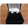 Image 1 : 4.00 CT TW GRA CERTIFIED ROUND BRILLIANT CUT MOISSANITE VVS D COLOR EARRINGS SET INTO 925 SILVER