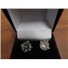 Image 2 : 4.00 CT TW GRA CERTIFIED ROUND BRILLIANT CUT MOISSANITE VVS D COLOR EARRINGS SET INTO 925 SILVER