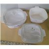 Image 2 : 2 Pyrex, 3 Corning ware (2 with Lid), ect