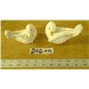 Image 1 : 2 White Bird Ornaments