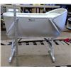 Image 1 : White Wicker bassinet with Flip down legs