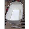 Image 2 : White Wicker bassinet with Flip down legs