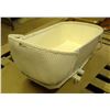 Image 4 : White Wicker bassinet with Flip down legs